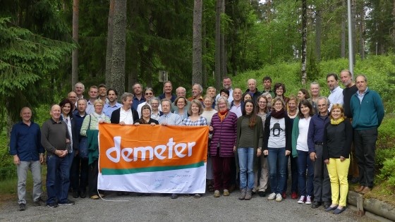 Vertreter internationaler Demerter-Organisationen bei der Mitgliederversammlung 2016 in Finnland